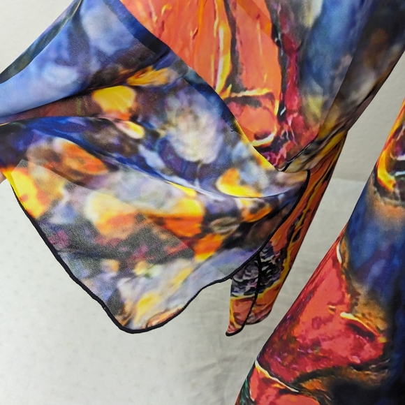 Anthology Sheer Floral Blouse 3X - Picture 5 of 6